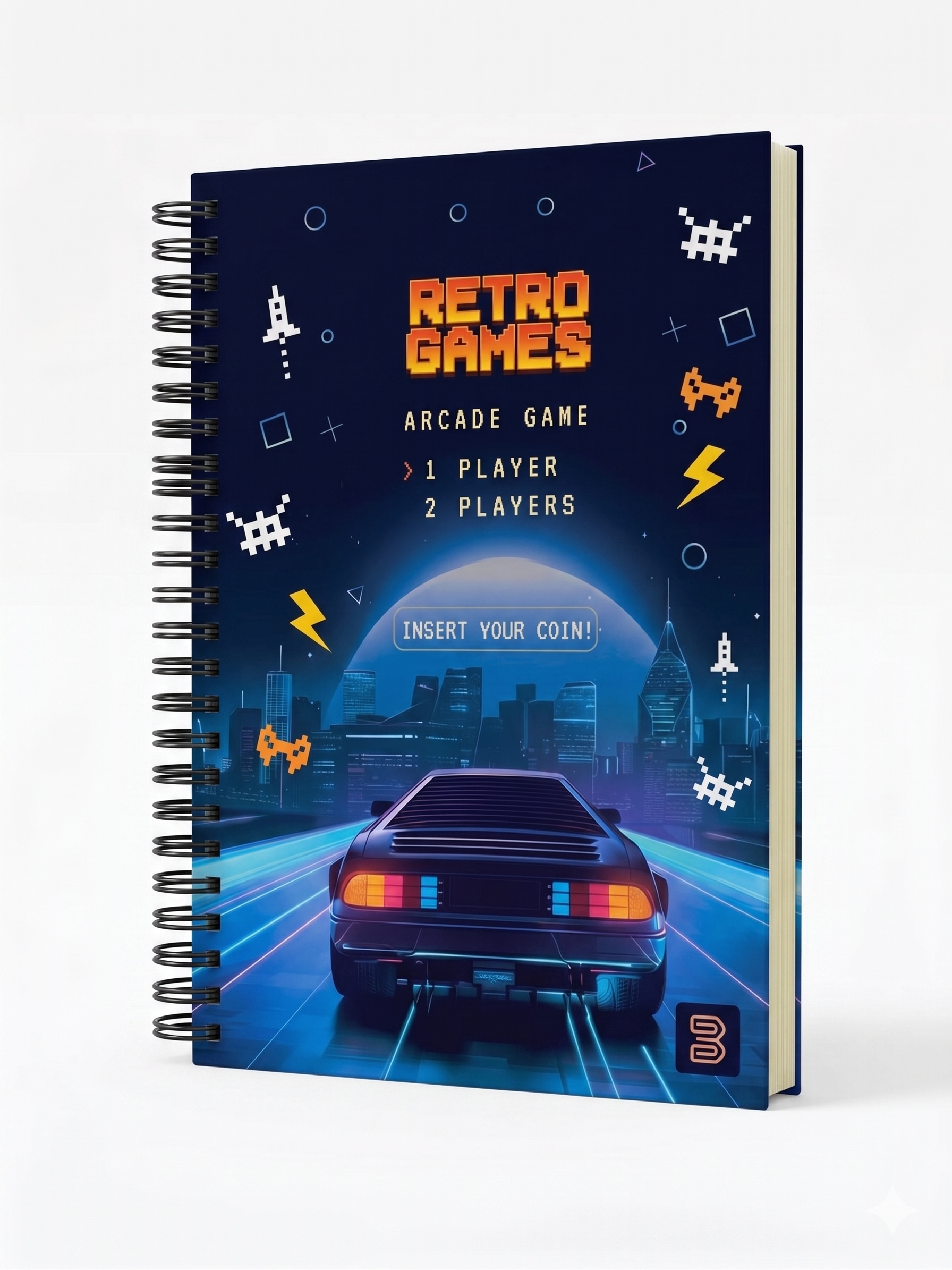 CADERNO 12M 7538 RETRO GAMES 192 FLS JANDAIA