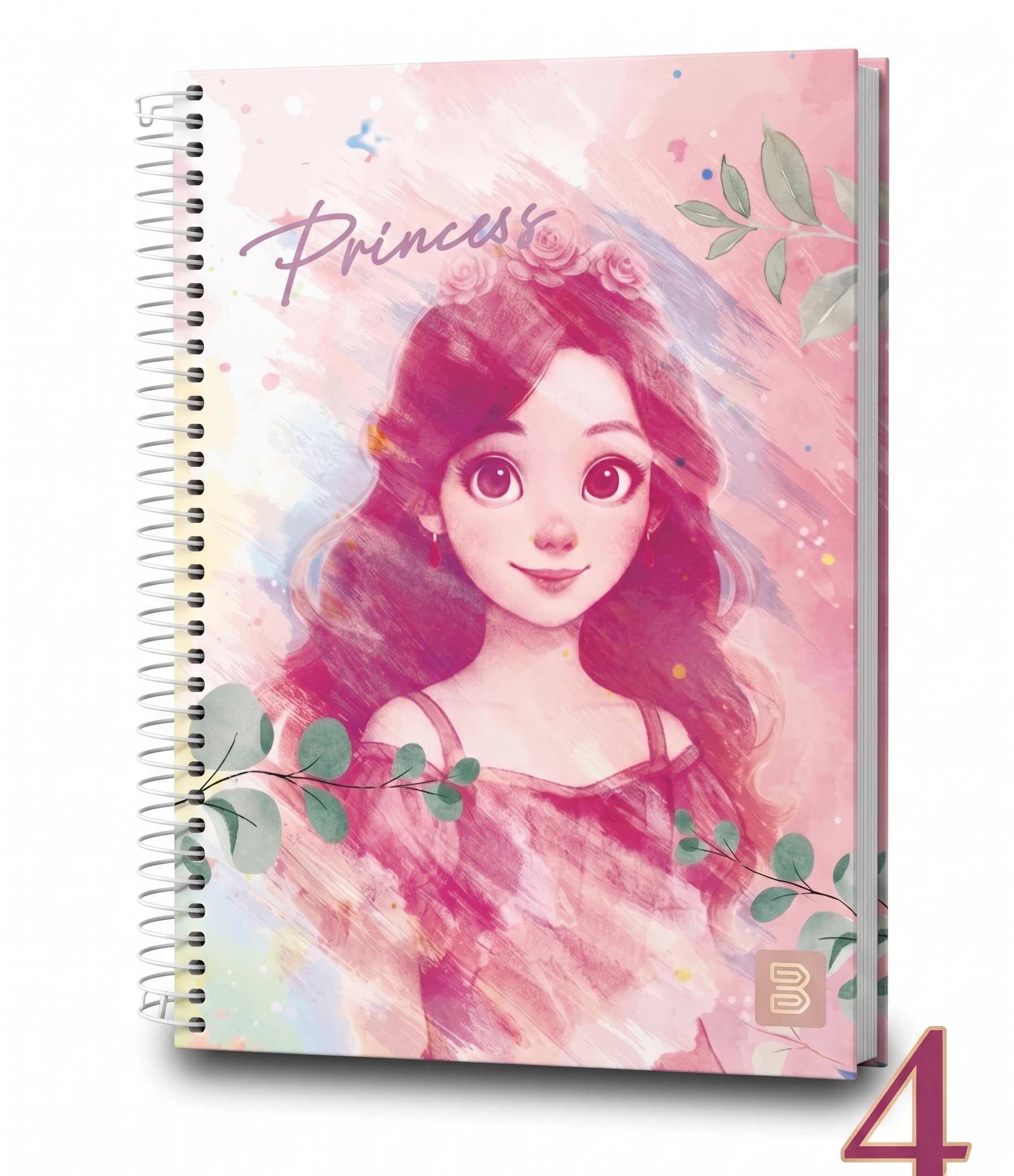 CADERNO 1M ESPIRAL PRINCESS 80 FLS JANDAIA