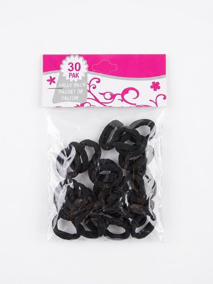 ELASTICO CABELO PRETO PEQUENO 30 UND