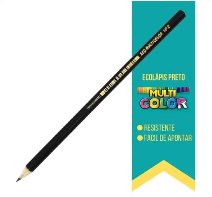 LAPIS N 2 PRETO SEXTAVADO FABER MULT COLOR 85381