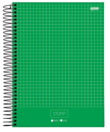 CADERNO QUADRICULADO ESPIRAL 10X10MM 96 FLS JANDAIA