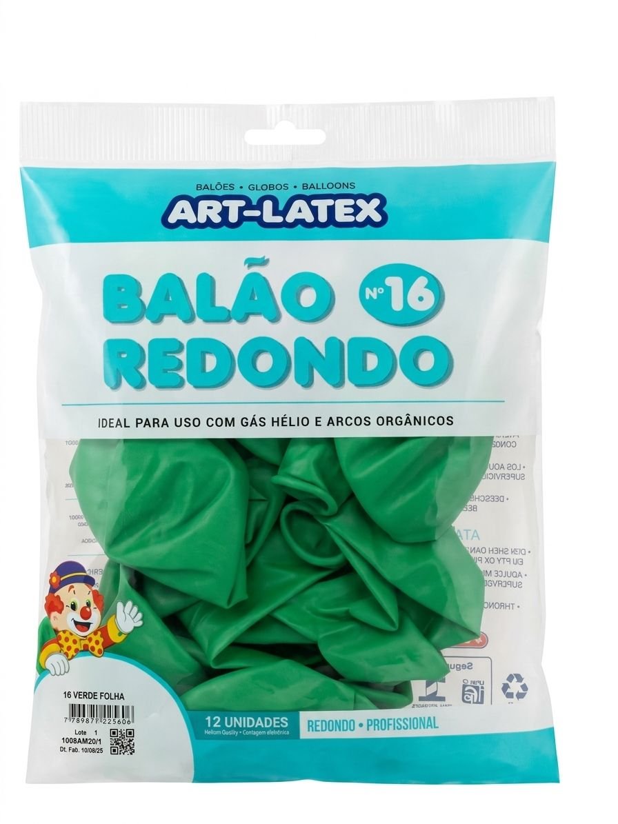 BALÃO REDONDO  N16 ART LATEX 12 UND