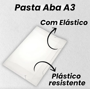 PASTA ABA ELASTICO A3 CRISTAL 3021