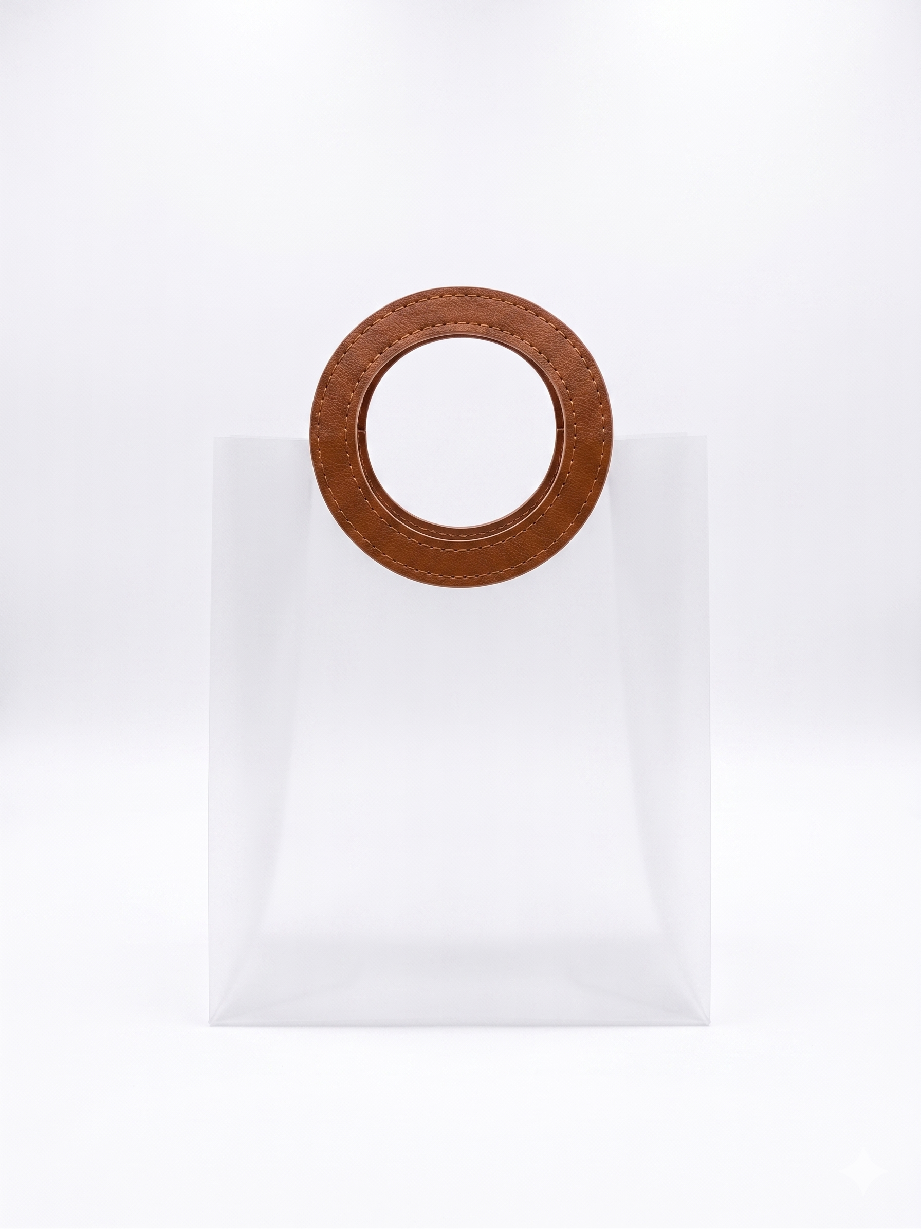 SACOLA PLASTICA PRESENTE ALÇA REDONDA COURO 18X16CM UNICASA