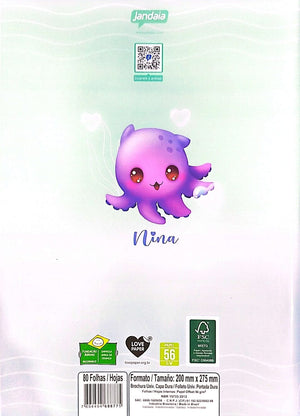 CADERNO BROCHURA GRANDE NINA JANDAIA  80 FLS 