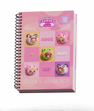 CADERNO ESPIRAL PEQUENO 2265 FUNNY CUTE 96 FLS BETINHO