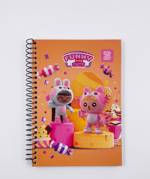 CADERNO ESPIRAL PEQUENO 2265 FUNNY CUTE 96 FLS BETINHO