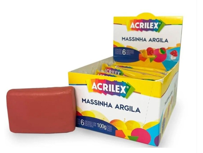 MASSA ARGILA 100G TERRACOTA ACRILEX