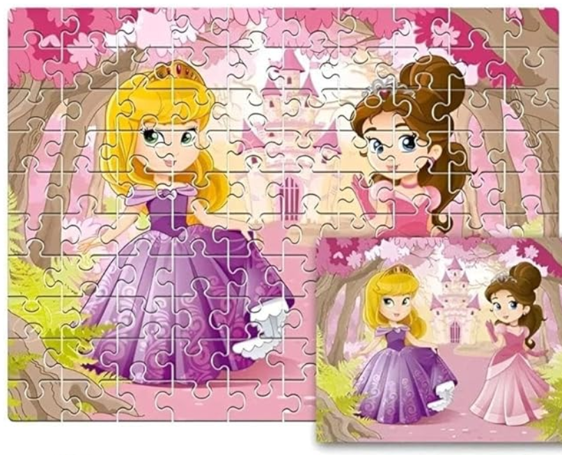 BRINQUEDO EDUCATIVO QUEBRA CABEÇA PRINCESAS 7261