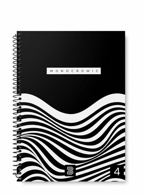 CADERNO 1M ESPIRAL MONOCROMIC 80 FLS JANDAIRA