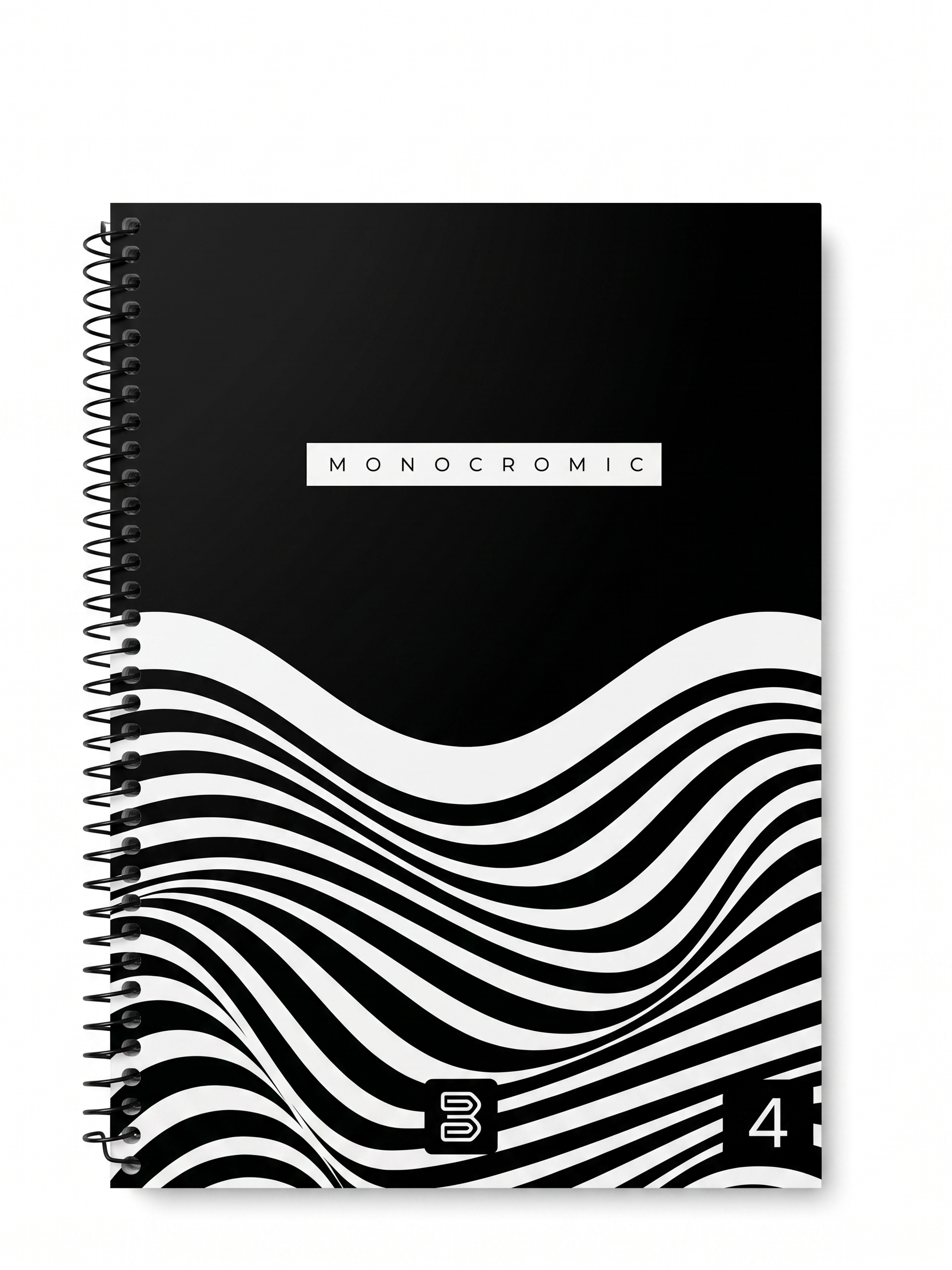 CADERNO 1M ESPIRAL MONOCROMIC 80 FLS JANDAIRA