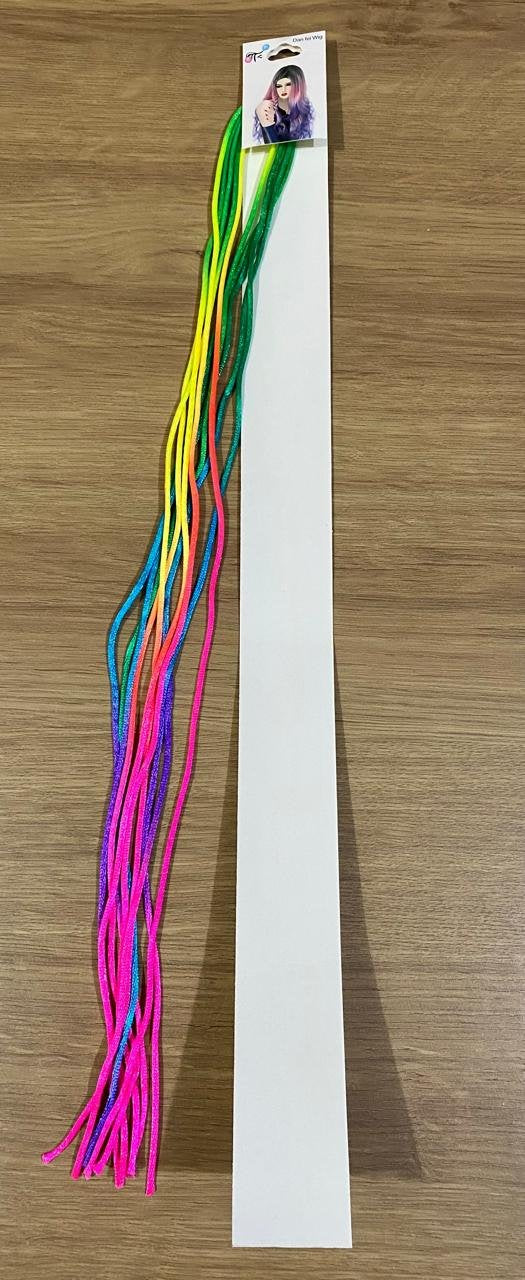 APLIQUE COLORIDO DE TRANÇA PARA CABELO