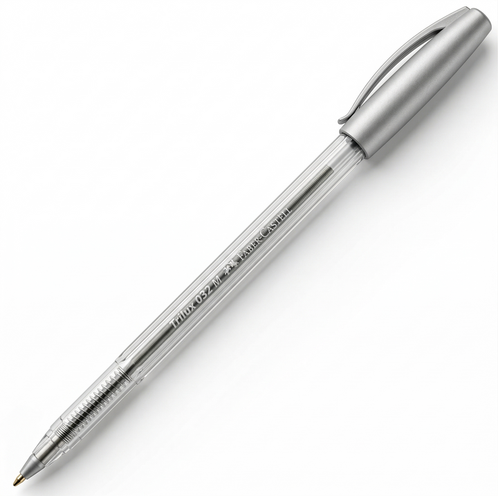 CANETA TRILUX FABER CASTELL PRATA 032 PONTA MEDIA