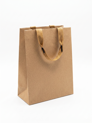SACOLA PRESENTE PAPEL 23X18X10CM KRAFT UNICASA