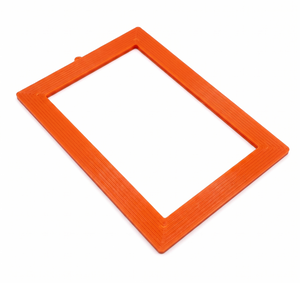ESPELHO MOLDURA PLASTICA LARANJA 14X20CM BUDEPLAST