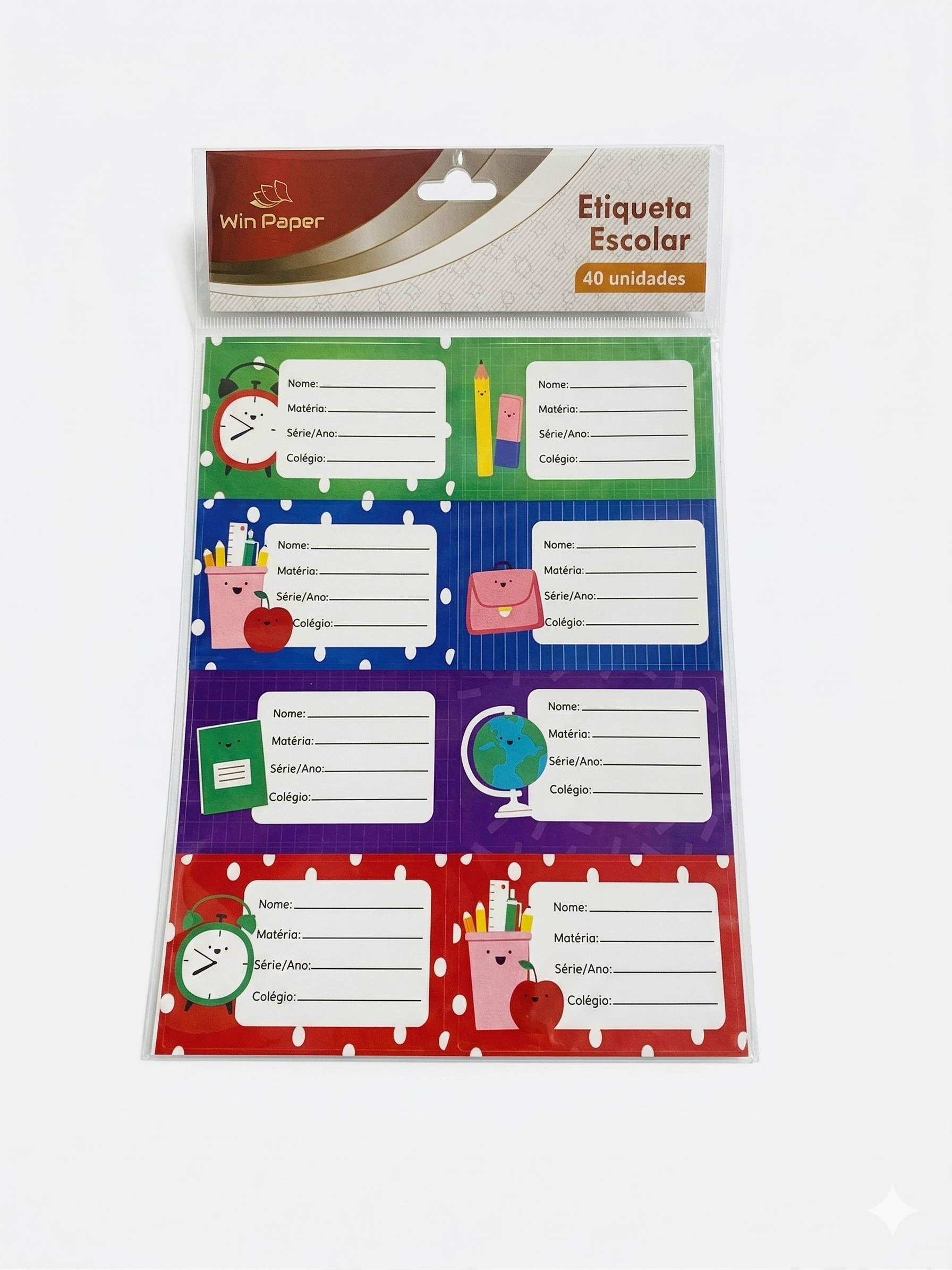 ETIQUETA ESCOLAR 40 UNIDADES WPE20035