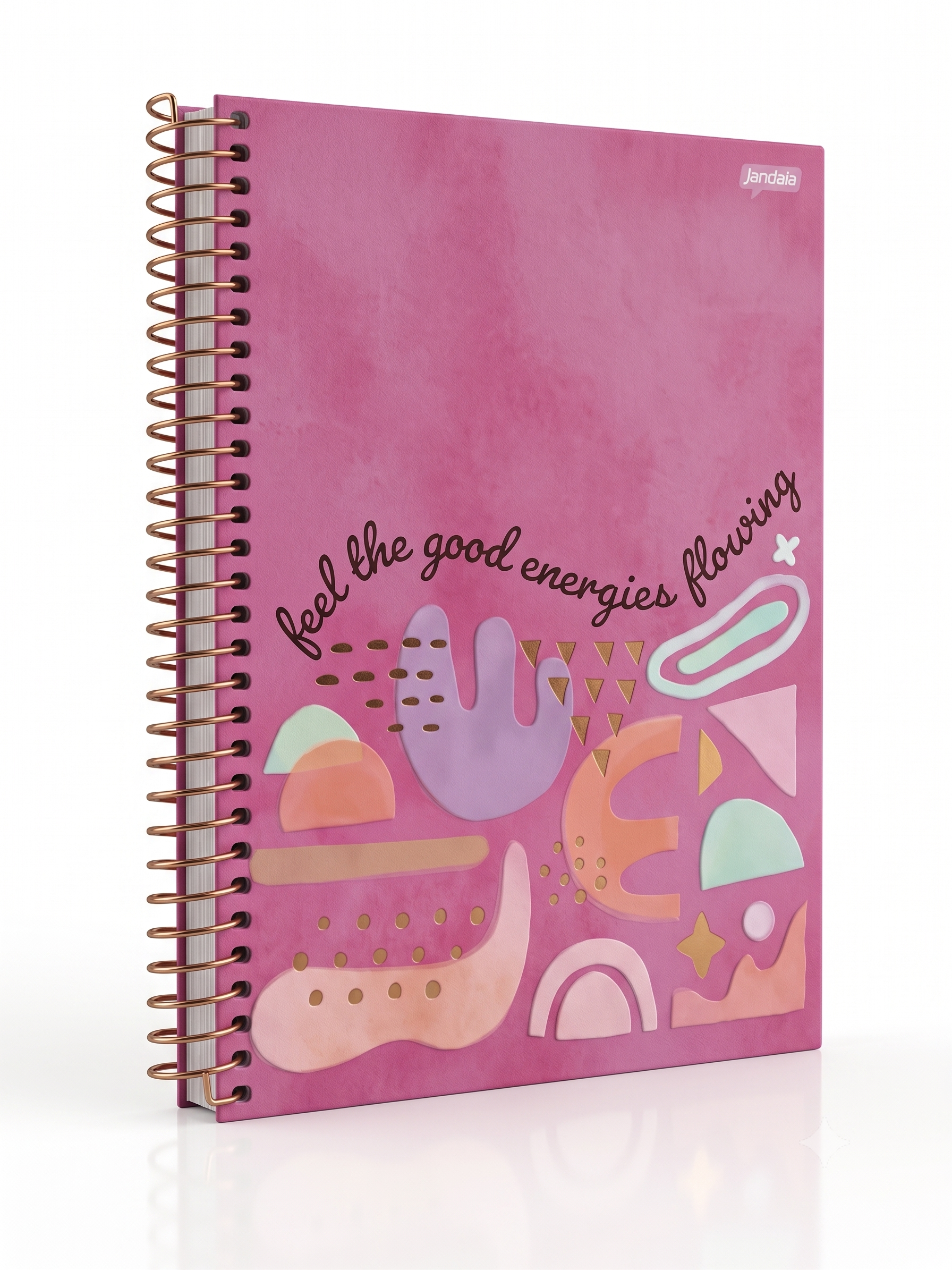 CADERNO 1M ESPIRAL LA CREME 80 FLS JANDAIA