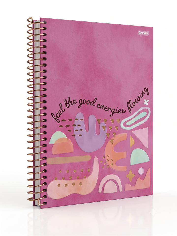 CADERNO 1M ESPIRAL LA CREME 80 FLS JANDAIA