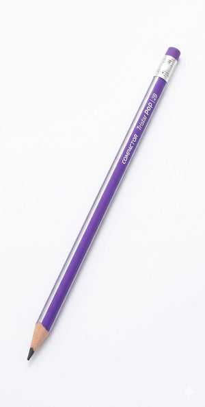 LAPIS 2B TRIANGULAR COM BORRACHA COMPACTOR TRISTAR POP