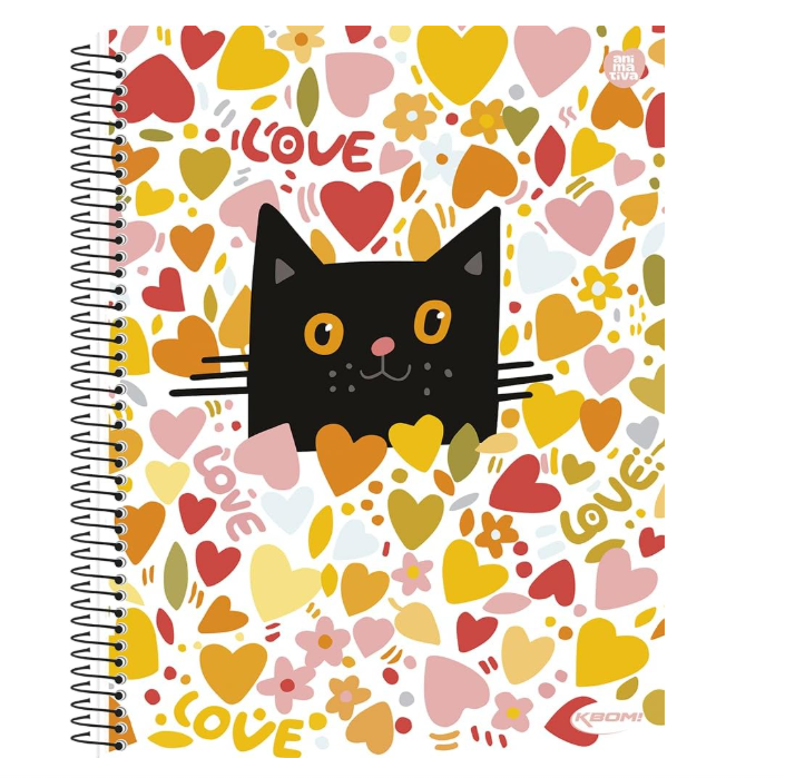 CADERNO CD 1M FEMININO KBOM 96 FLS
