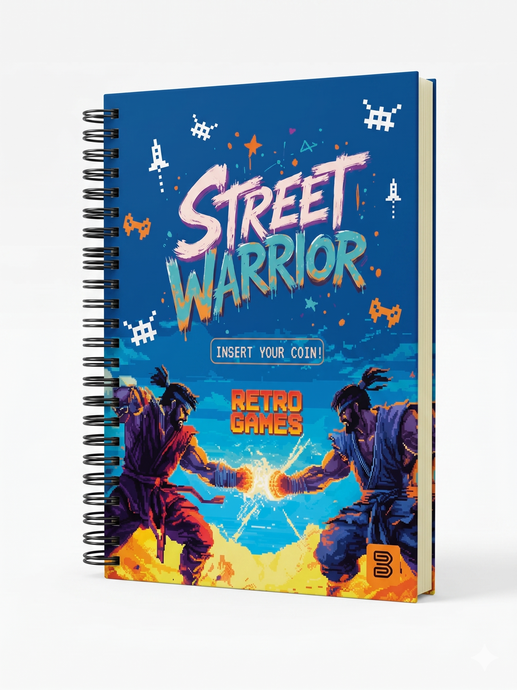 CADERNO 12M 7538 RETRO GAMES 192 FLS JANDAIA