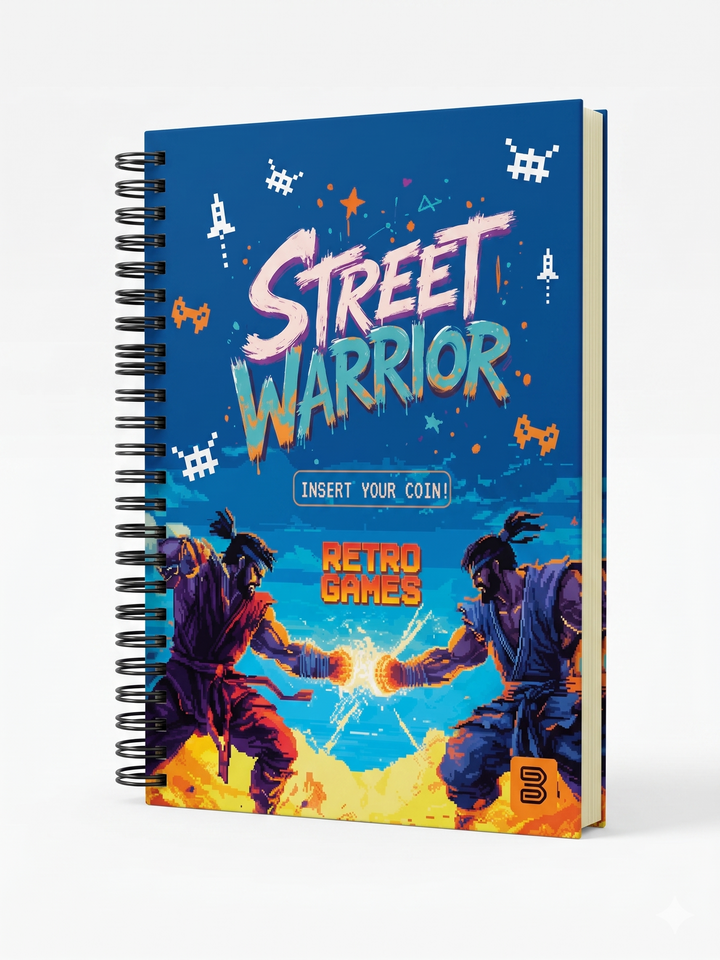 CADERNO 12M 7538 RETRO GAMES 192 FLS JANDAIA
