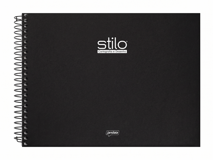 CADERNO DESENHO ESPIRAL 8263 STILO PRETO 80 FLS JANDAIA