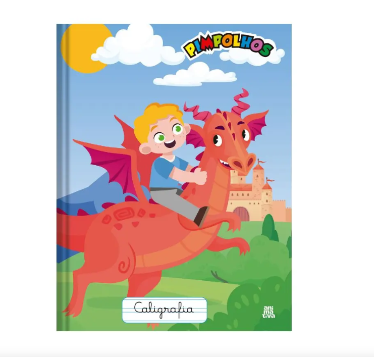 CADERNO CALIGRAFIA BROCHURA PIMPOLHOS 40 FLS ANIMATIVA 4132