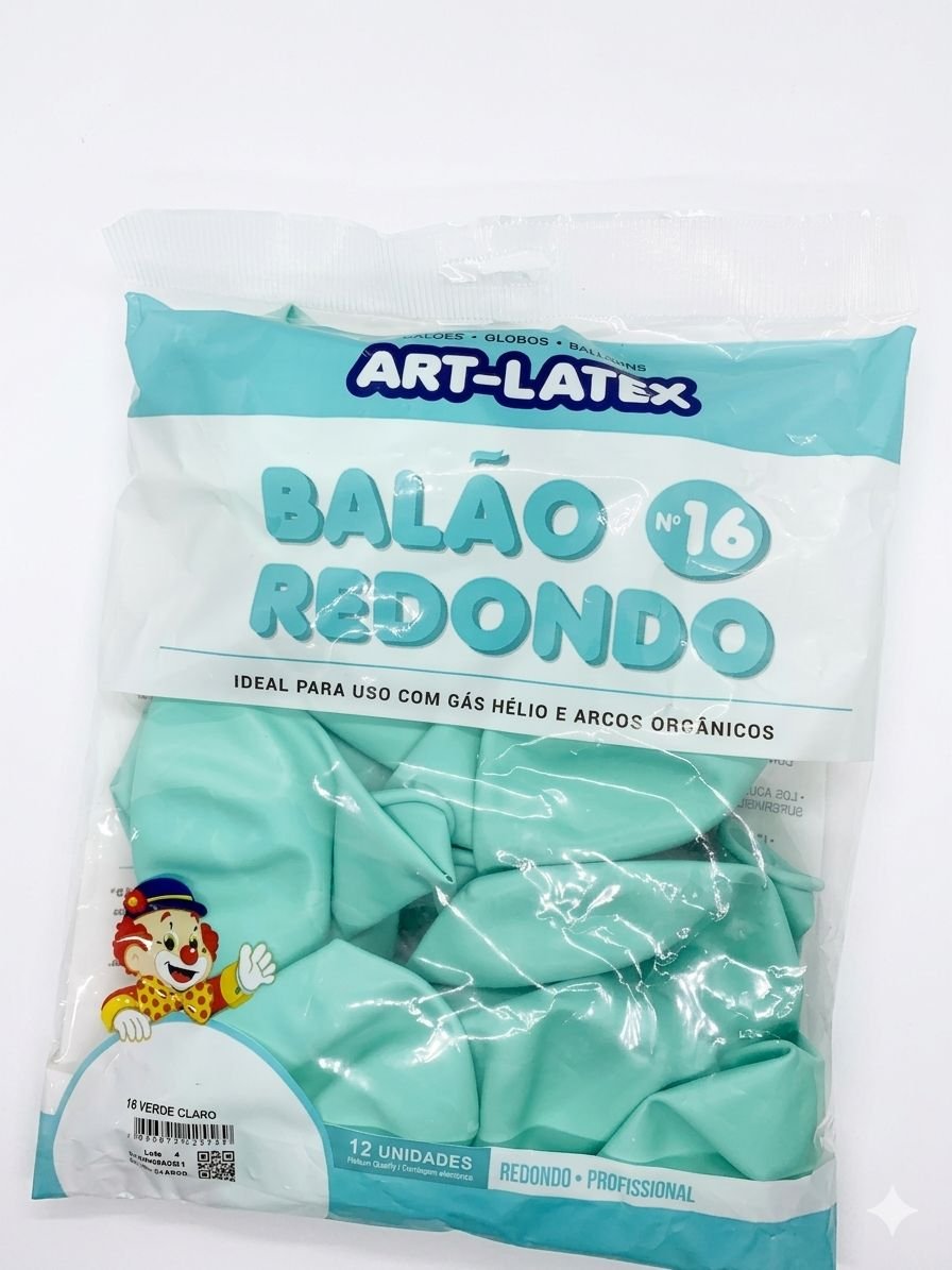 BALÃO REDONDO  N16 ART LATEX 12 UND