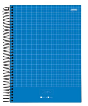 CADERNO QUADRICULADO ESPIRAL 10X10MM 96 FLS JANDAIA