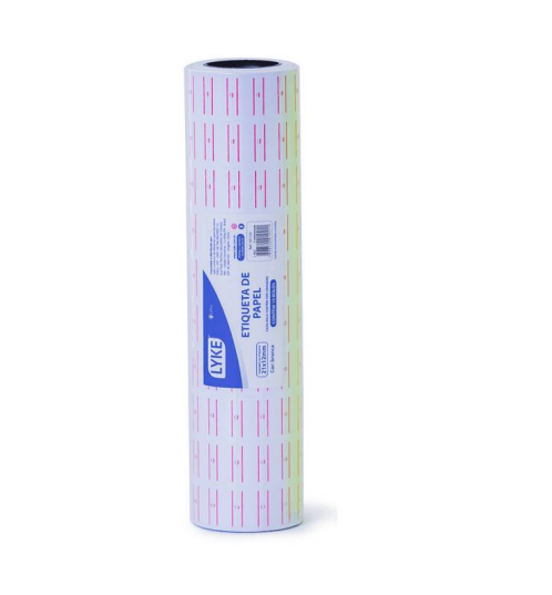 ETIQUETA PREÇO PRODUTO 12X21MM BRANCA LYKE