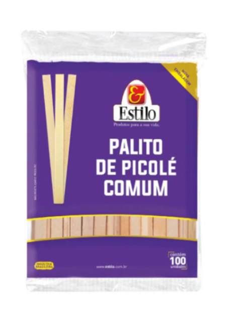 PALITO PICOLE COMUM SEM COR ESTILO 100 UND