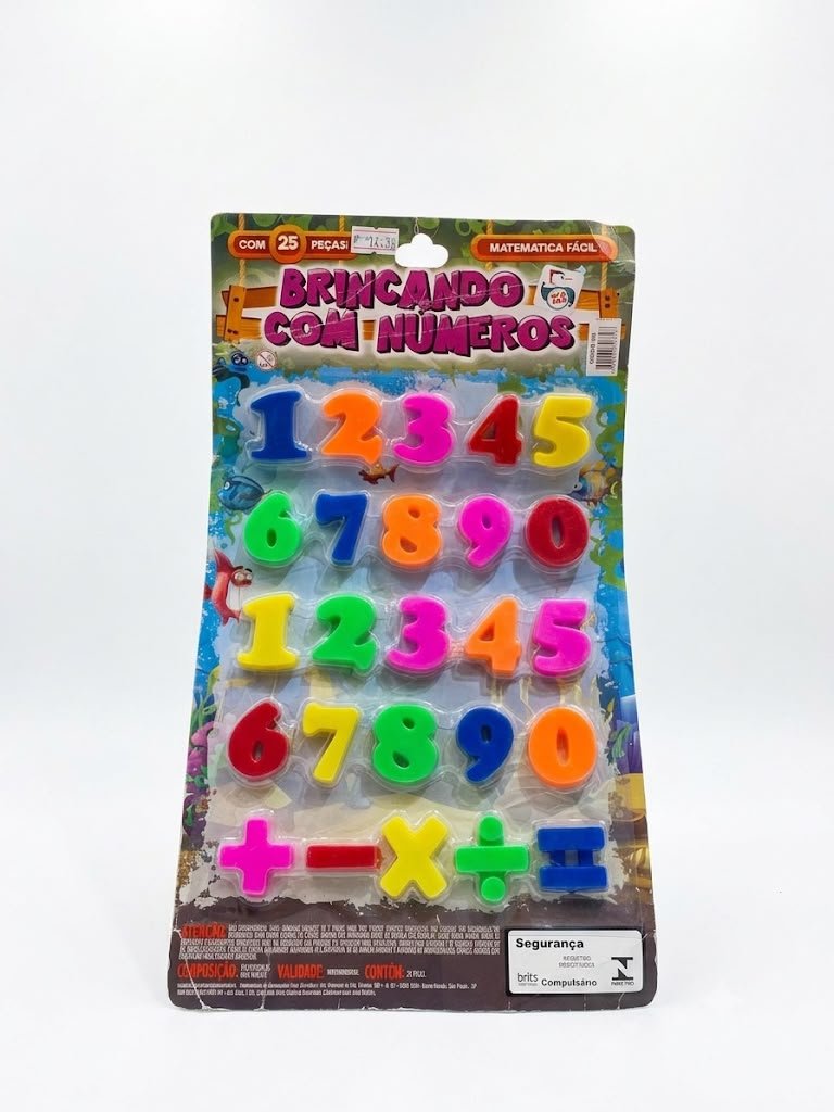 BRINQUEDO EDUCATIVO BRINCANDO COM NUMEROS 25 PÇS 