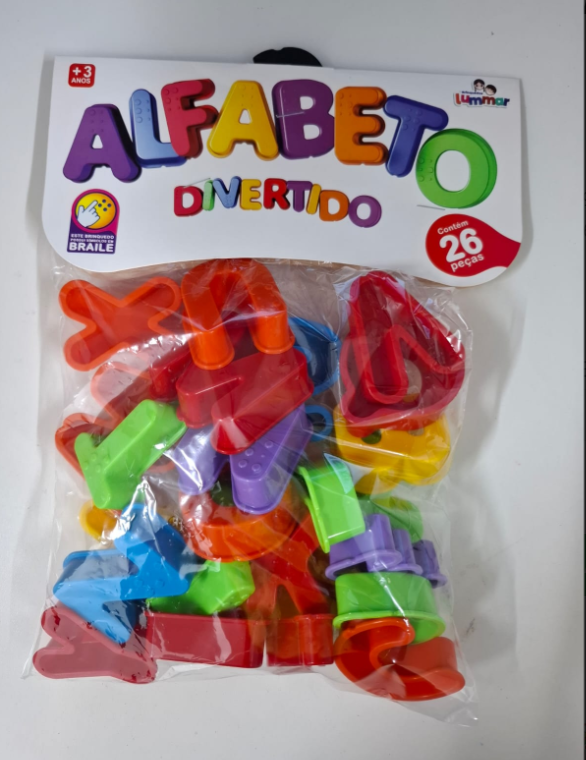 BRINQUEDO EDUCATIVO ALFABETO DIVERTIDO 26 PÇS LUMMAR 0638