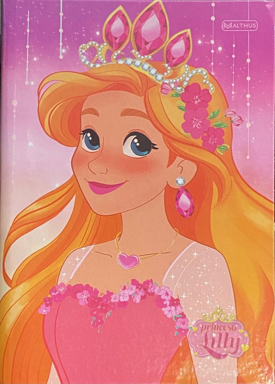 CADERNO BROCHURA CD PEQUENO PRINCESA LILLY  96 FLS