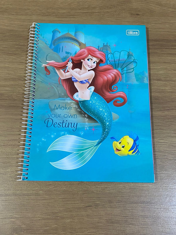 CADERNO 1M UNIV ESPIRAL PRINCESAS DISNEY TILIBRA 80 FLS
