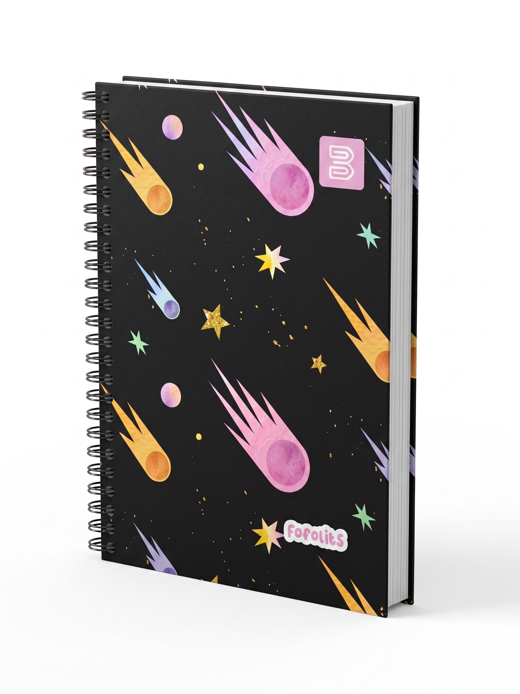 CADERNO ESPIRAL PEQUENO 2586 FOFOLITS 96 FLS BETINHO