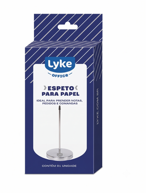 ESPETO METALICO PARA PAPEL PEDIDOS E COMANDAS LYKE