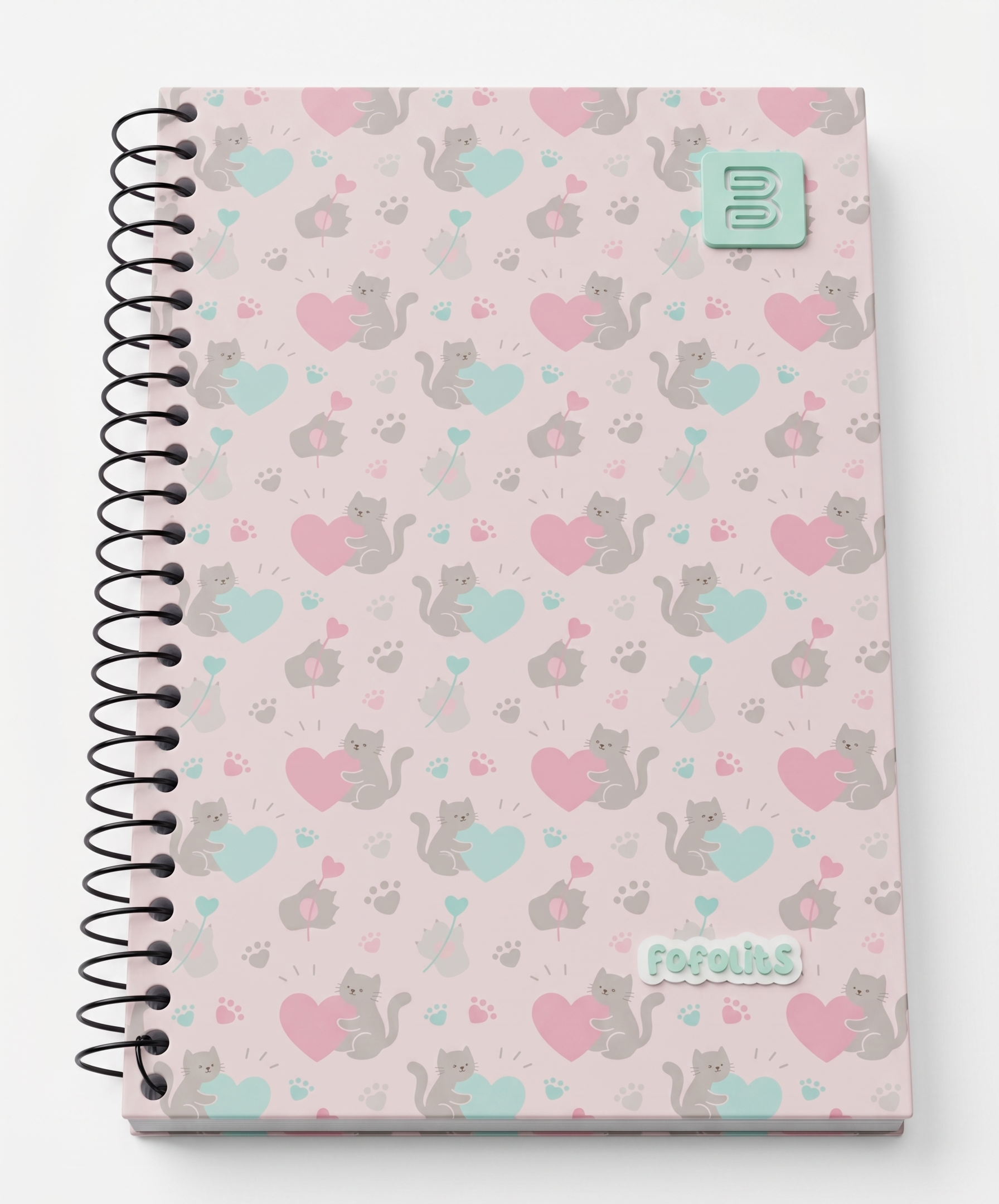 CADERNO ESPIRAL PEQUENO 2586 FOFOLITS 96 FLS BETINHO