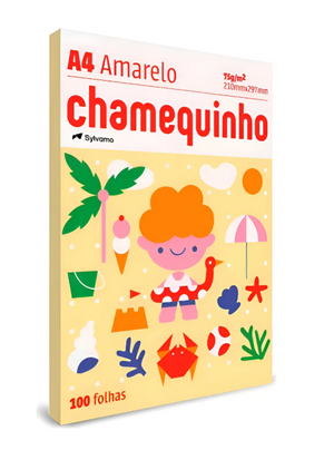 PAPEL CHAMEQUINHO A4 75G CORES 100 FLS