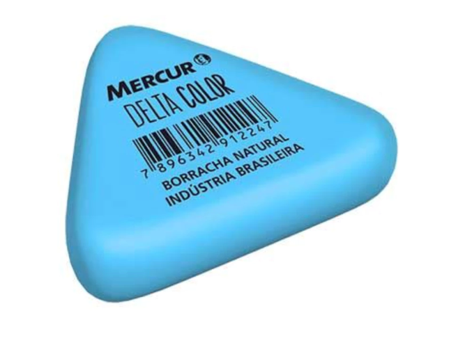 BORRACHA DELTA COLOR TRIANGULAR MERCUR 1121