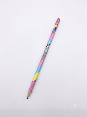 LAPIS GRAFITE REDONDO MADEIRA COM BORRACHA REBECA BONBON RB1201 SKYPAPER
