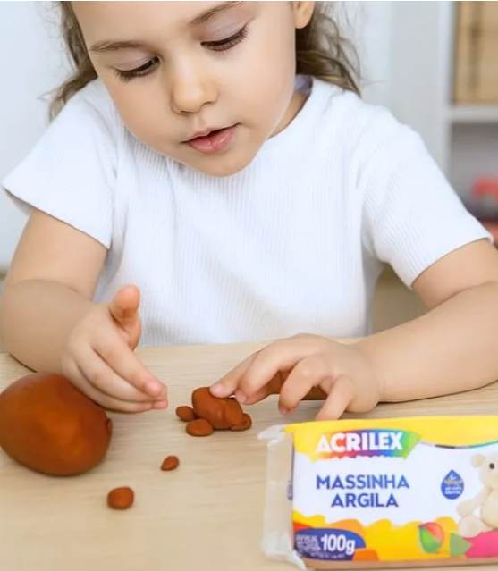 MASSA ARGILA 100G TERRACOTA ACRILEX