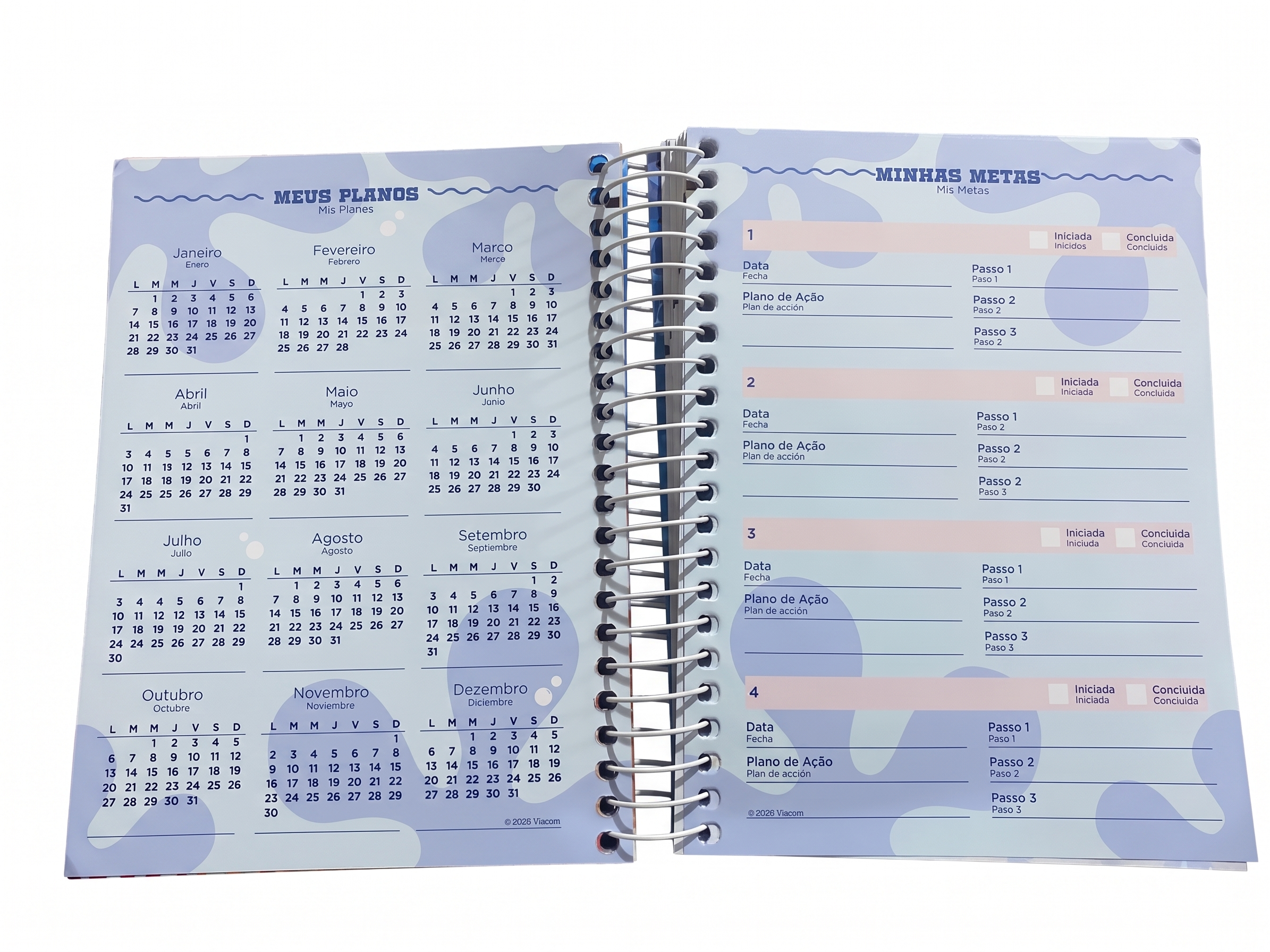 AGENDA DIARIA BOB ESPONJA 352 FLS JANDAIA
