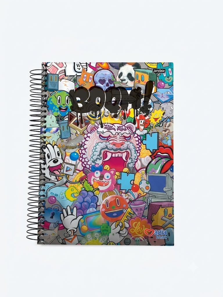 CADERNO 10M MAGIA MASC 200FLS JANDAIA
