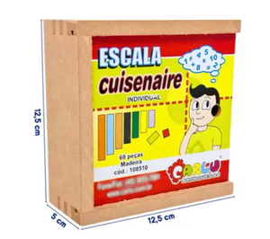 ESTOJO ESCALA CUISENAIRE CX MAD 68PÇS REF108510