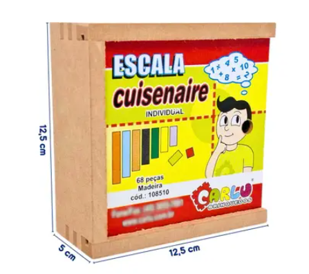 ESTOJO ESCALA CUISENAIRE CX MAD 68PÇS REF108510