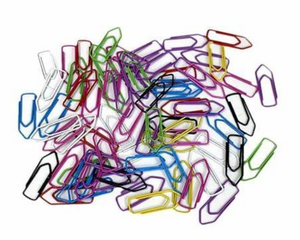 CLIPS COLORIDOS TAM 1/0 100 UND