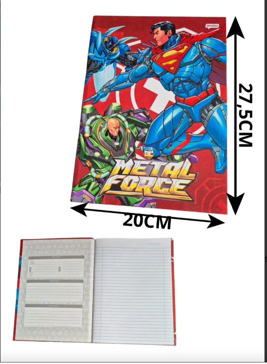 CADERNO BROCHURA 1782 LIGA DA JUSTIÇA 80 FLS JANDAIA 