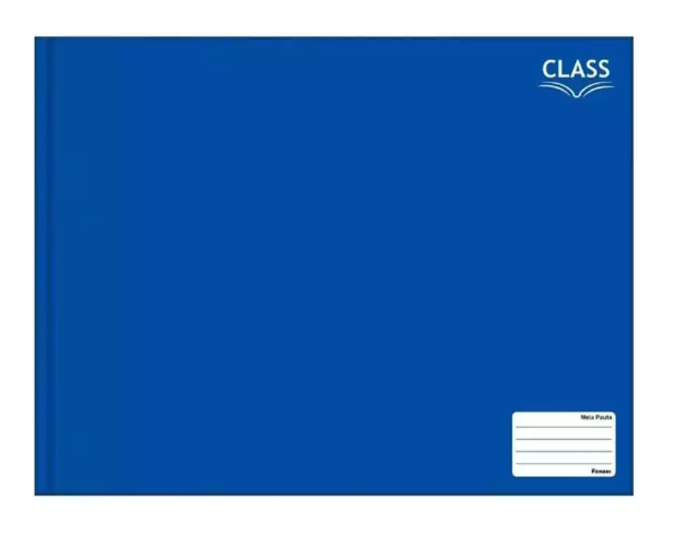 CADERNO MEIA PAUTA BROCHURA 96 FLS CLASS
